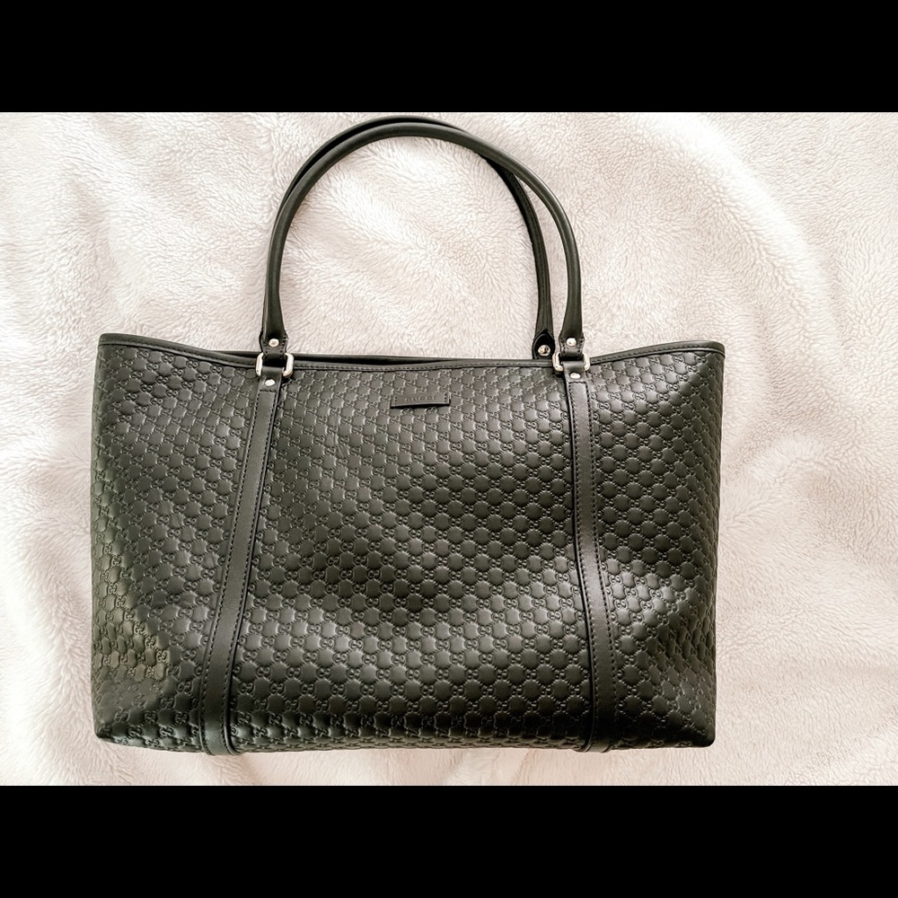 GUCCI BLACK double G tote